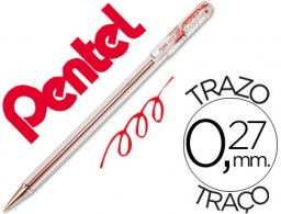 Bolígrafo Pentel BK-77 C tinta roja